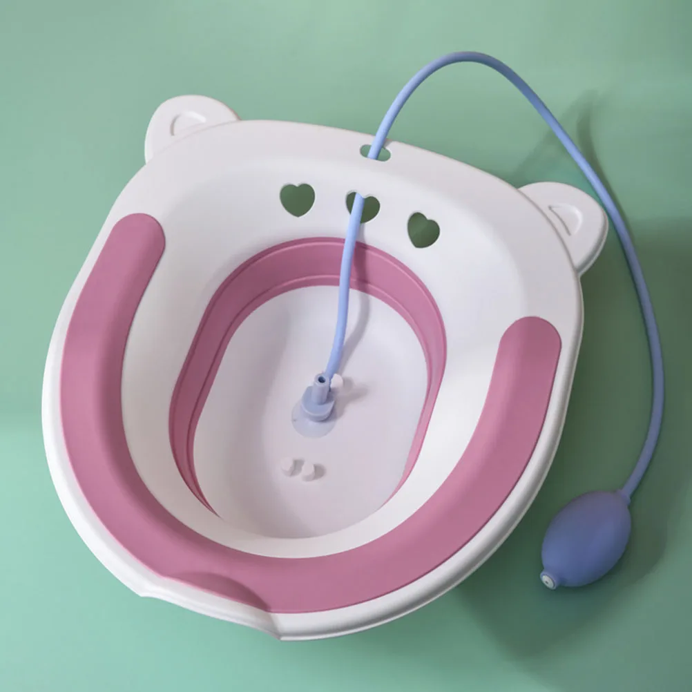 

Sitz Basin Foldable Postpartum Care Pregnant Woman Buttocks Bath Tub Hip Wash Anti Overflow Storage Save Space