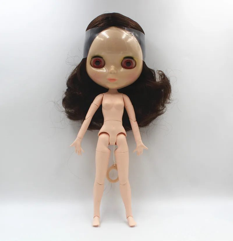 

Free Shipping big discount RBL-25011J DIY Nude Blyth doll birthday gift for girl 4color big eye with beautiful Hair cute toy