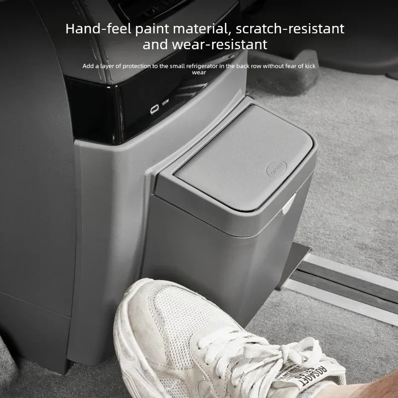 For 2024-2025 Zeekr 009, Second Row Refrigerator Anti-Kick Trash Can & Second Row Protective Cover, Interior Accessories
