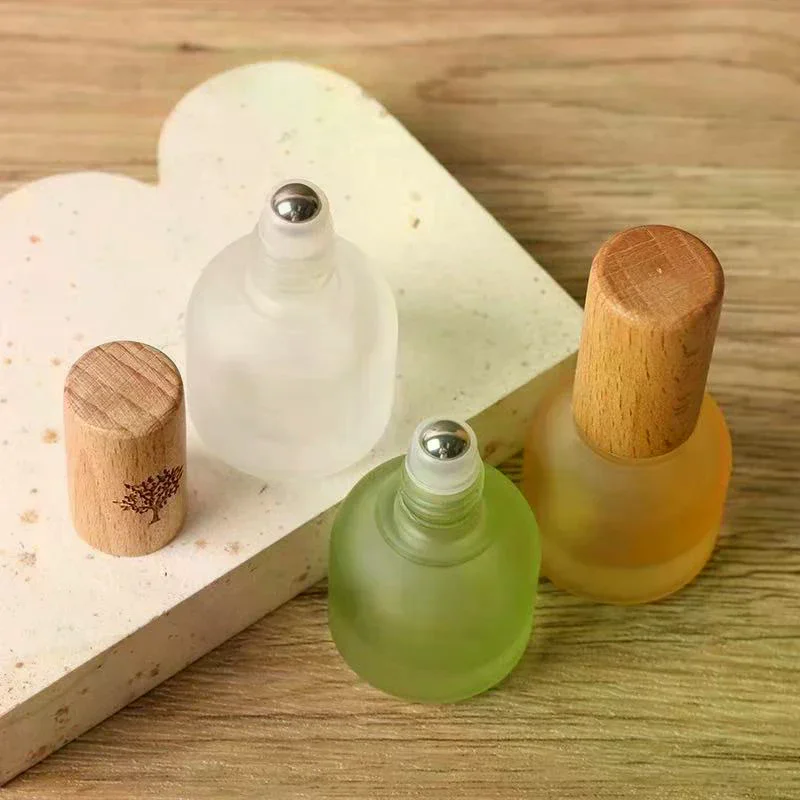 1pcs 10ml Glass Roller Bottle Perfume Roll On Bottle Mini Essential Oil Containers Sample Empty Bottle Travel Refill Vials