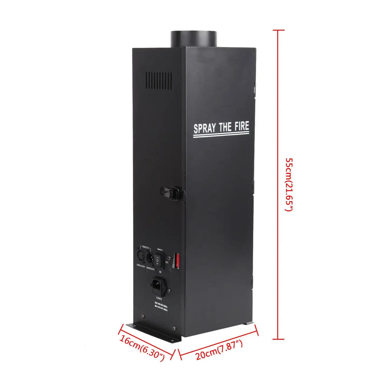 Dos máquinas escénicas de efecto de chorro de llama dmx512 de 200w, proyectores de fiesta, espectáculo escénico estadounidense, fiesta de navidad, boda