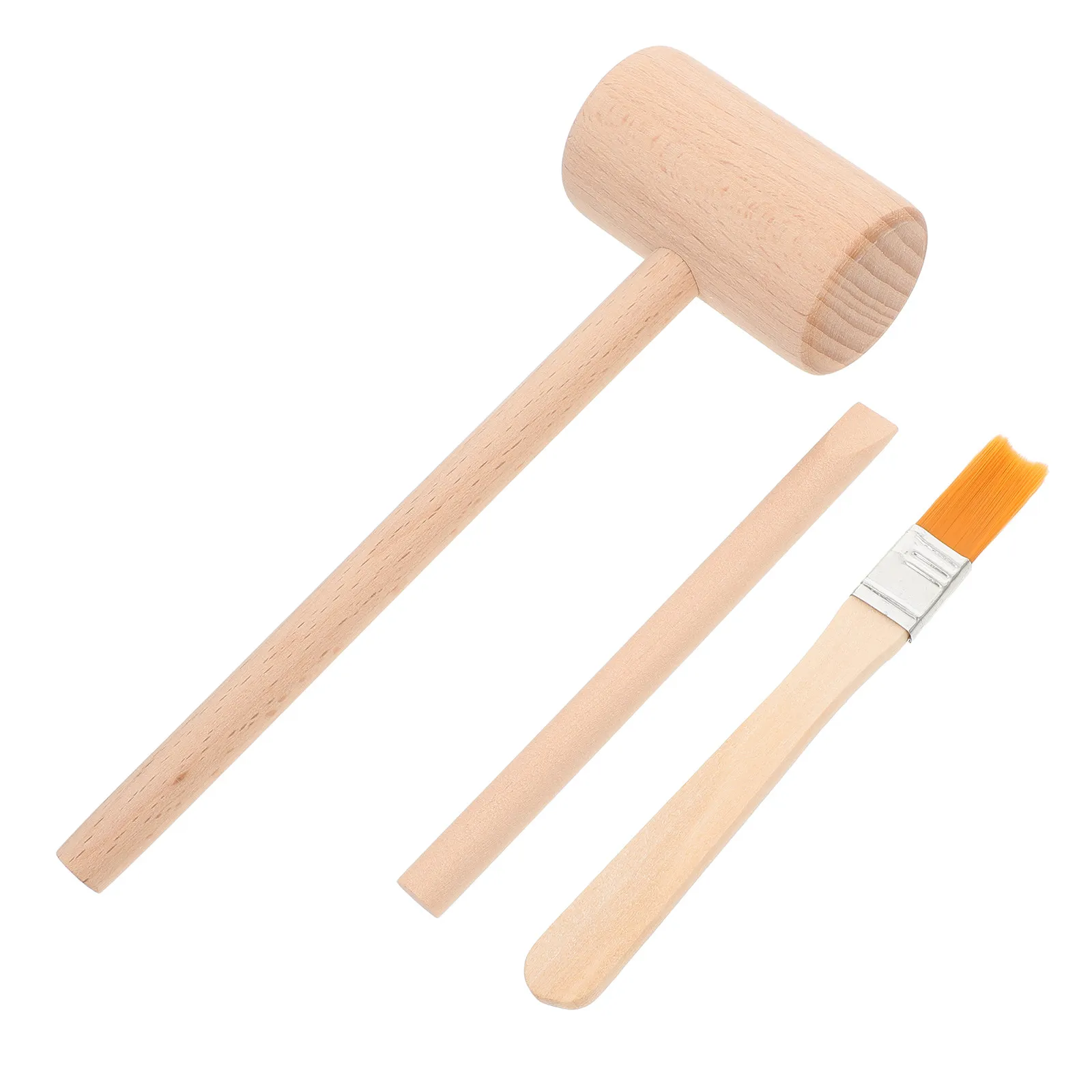 

1Set Childrens Tool Set Wooden Digging Hammer Chisel Brush Realistic Modeling Enhances Creativity Logical Thinking Gemstone Dig