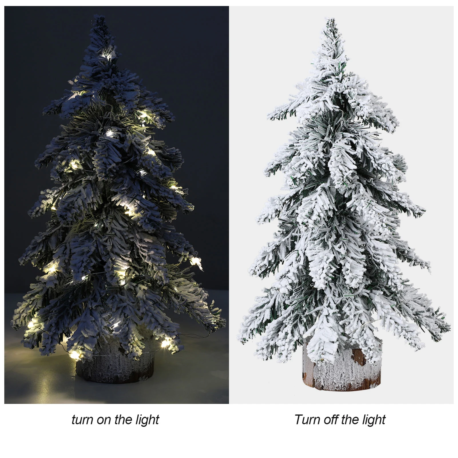 Árbol de Navidad Artificial de mesa, árbol de Navidad Artificial de 45cm, Mini decoración de simulación de PVC versátil, adorno de mesa para árbol de Navidad ﻿