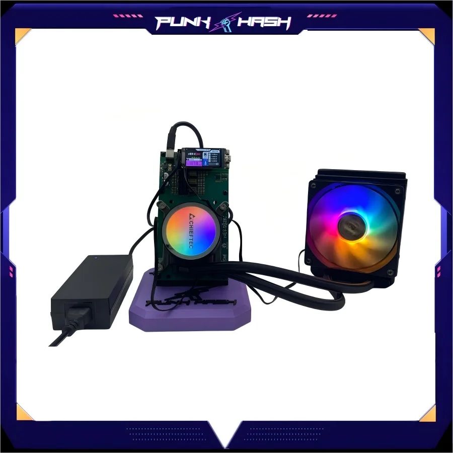 Bitaxe Bitcoin Minatori Raffreddamento ad acqua Nerdqaxe++ 4.8TH/s 75W Home Bitcoin Open Source Miner BTC Minatori Crypto Minatori Solo Minatore