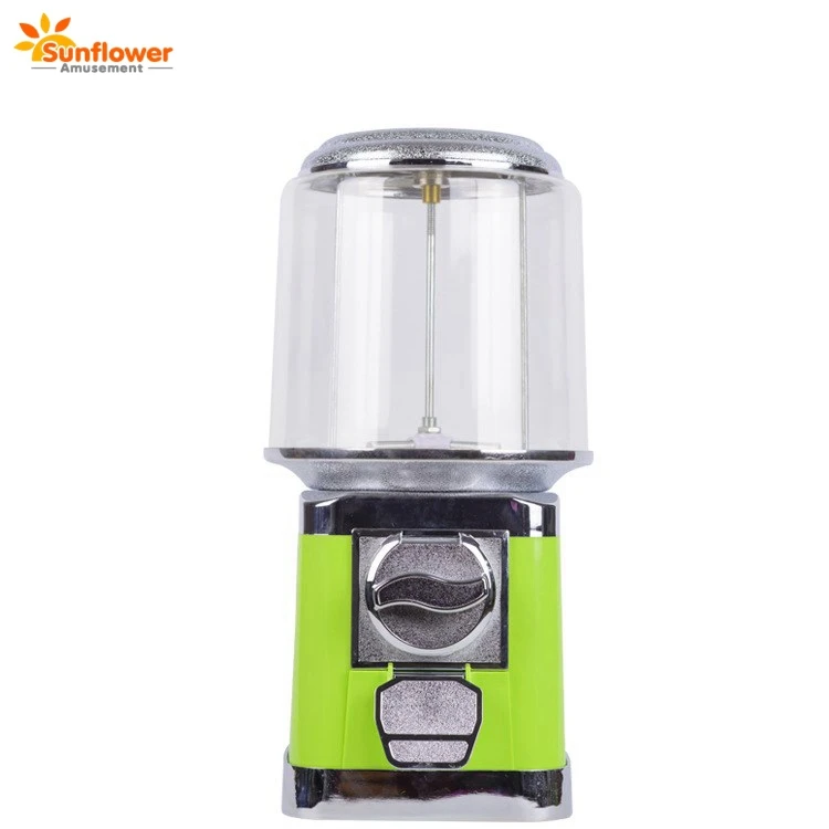 Factory Price Large Spherical Chewing Gum Bubble Vending Machine Coin Acceptor with Detachable Cash Drawer Amusement Function