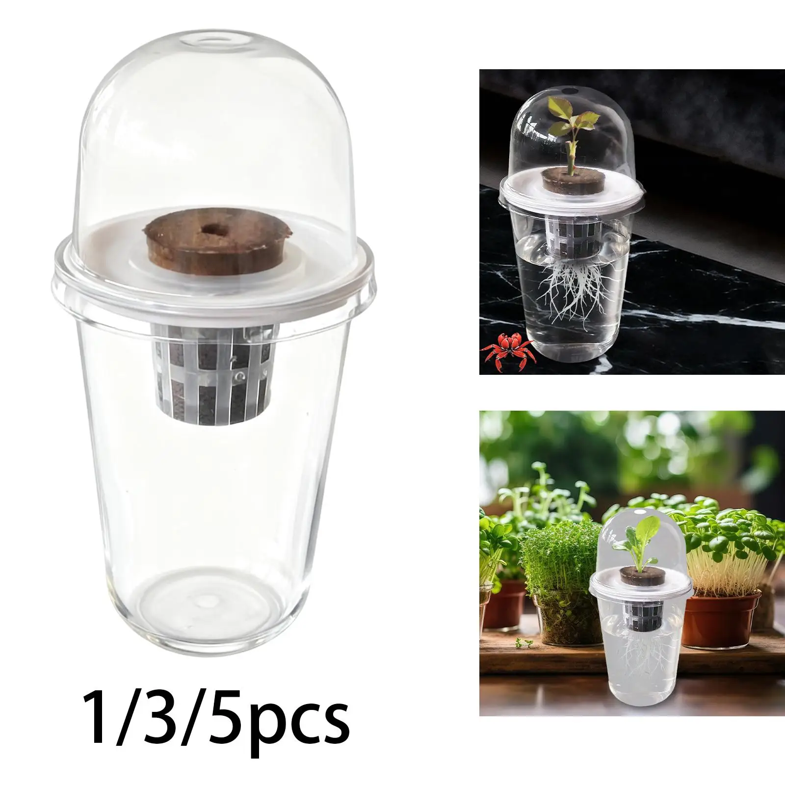 Hydroponics Growing System Kit ABS Material Indoor Outdoor Vegetable Pod Basket for Garden Teaching Use