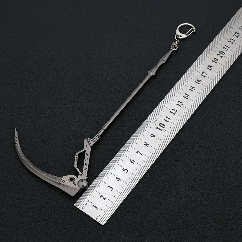 Rebuild of Evangelion Weapon Ayanami Rei Sliver Sickle EVANGELION Mark.09 NERV 18cm Metal Anime Weapon Model Keychains Gifts Toy