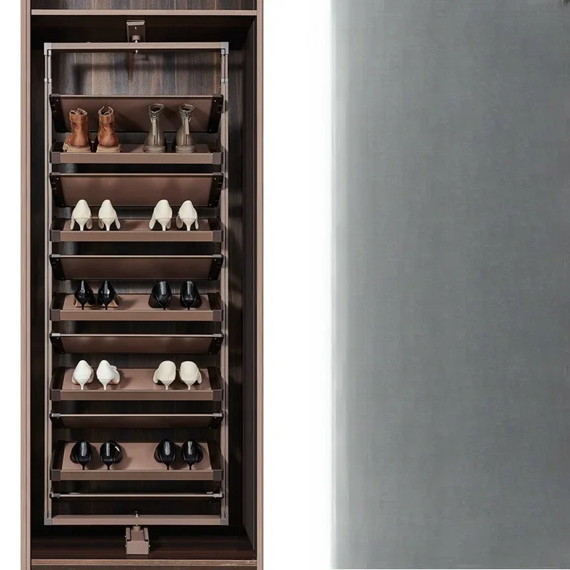 

Household indoor 360-degree dust-proof shoe cabinet large-capacity rotating simple, telescopic adjustment shoe cabinet