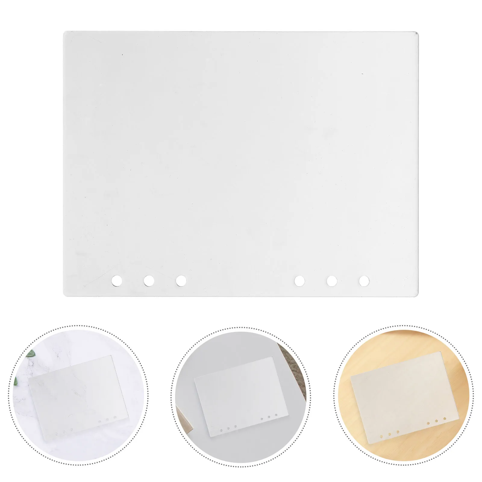 غطاء مجلد من الأكريليك البلوري قابل للفصل بتصميم بسيط وغطاء مجلة أوراق فضفاضة للمدرسة