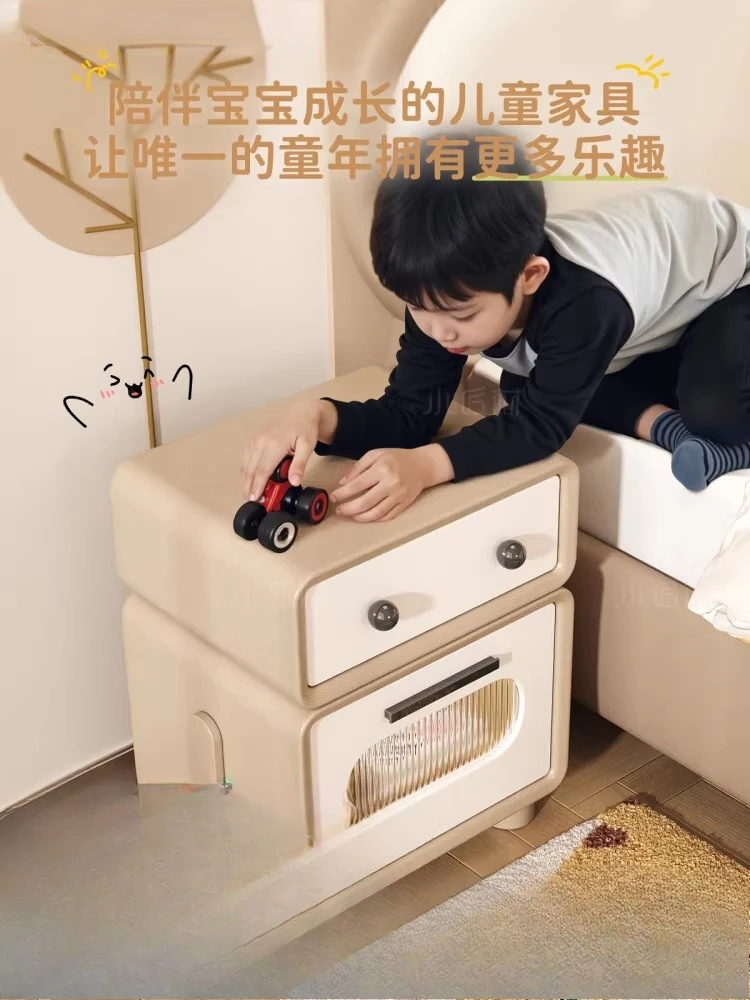 

Customizable solid wood children's bedside cabinets boys and girls small household bedroom cabinets
