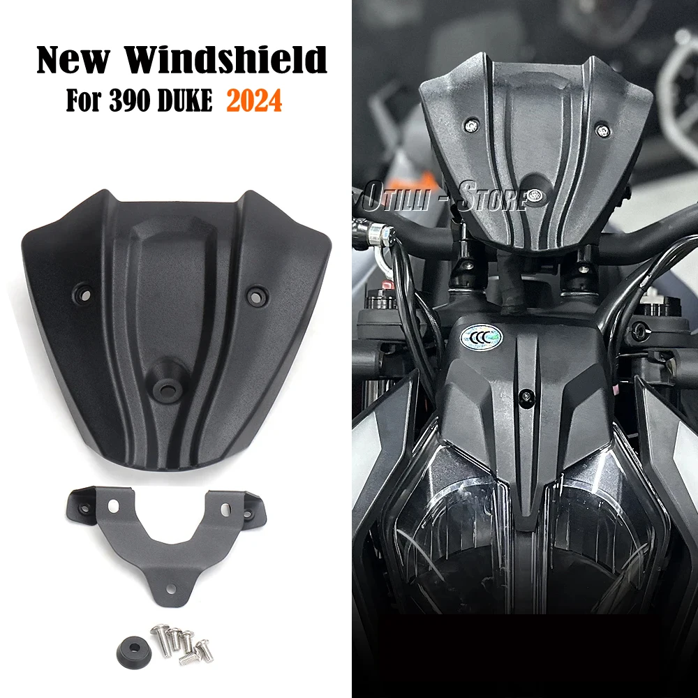 

Motorcycle Accessories Windshield Windscreen Windproof Wind Screen Deflector For 390 DUKE 390DUKE 390 Duke 390Duke 2024