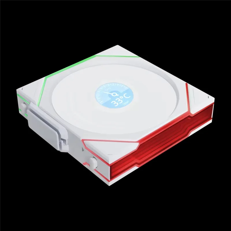 New-Lian Li UNI Fan TL Беспроводной ЖК-вентилятор 120 Вентилятор UNI FAN TL Беспроводной вентилятор с ЖК-дисплеем Корпус компьютера Вентилятор 120 мм (белый)