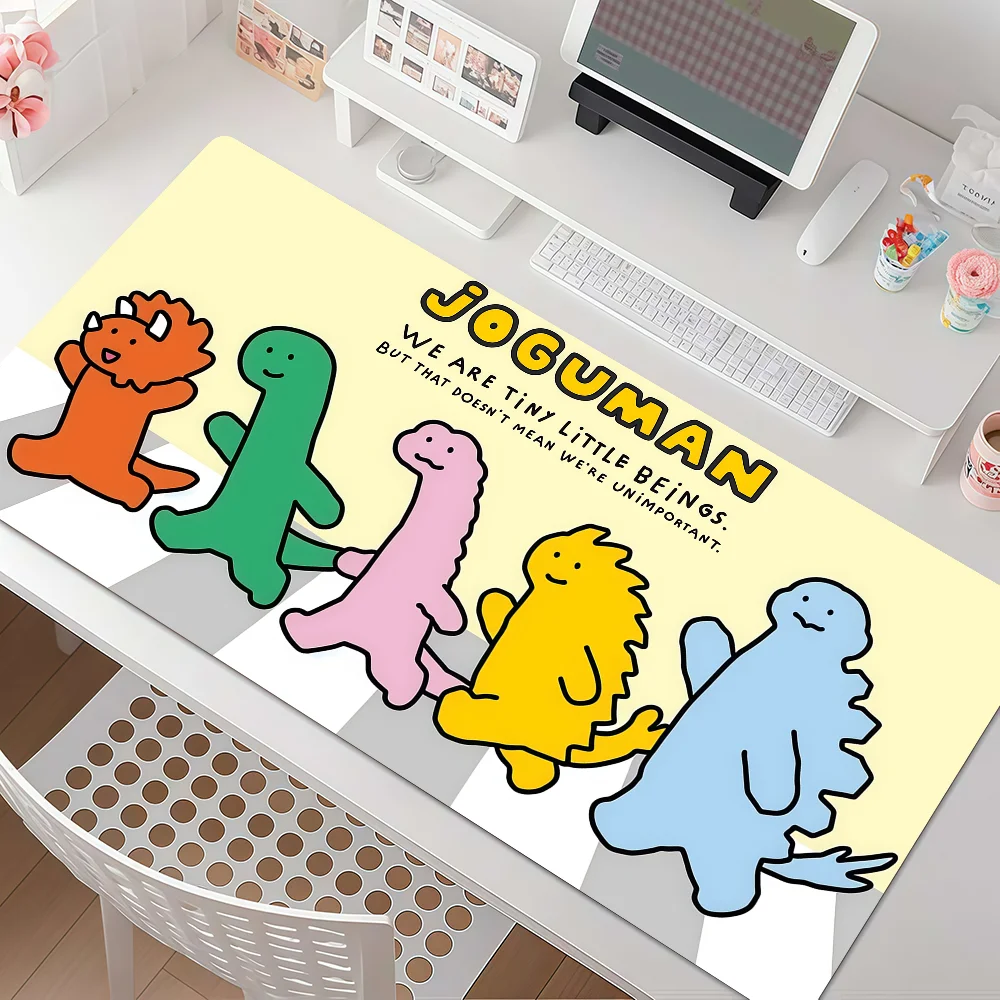 Cartoon Cute Jogumans Mouse Pad Anti Slip Rubber Edge Locked Thickened Laptop Gaming Desk Mat
