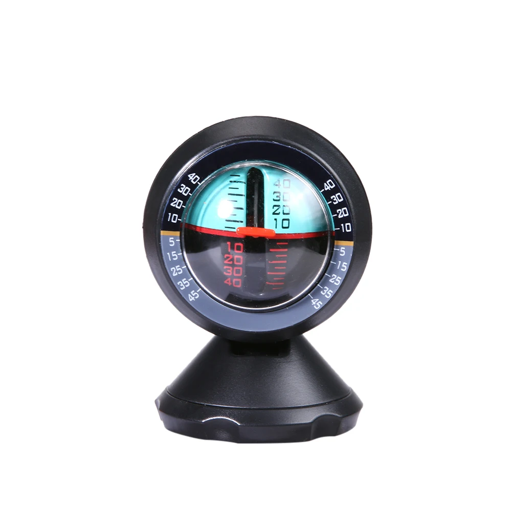 Multifunction Car Inclinometer Level Tilt Gauge Indicator Slope Meter Gradient Balancer for Outdoor Camping