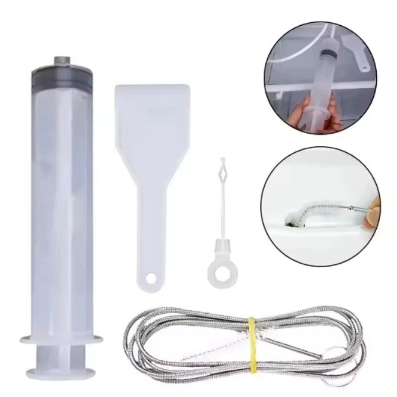Refrigerator Drain Hole Clog Remover Fridge Hole Brush Water Outlet Cleaner for Household Clean Dredge Cleaning Tools