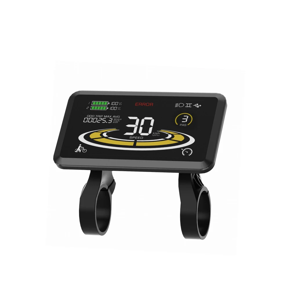 Universal USB 36 48 52 Volt  Bike Display Speedometer E Motorcycle Bike Power Digital Meter