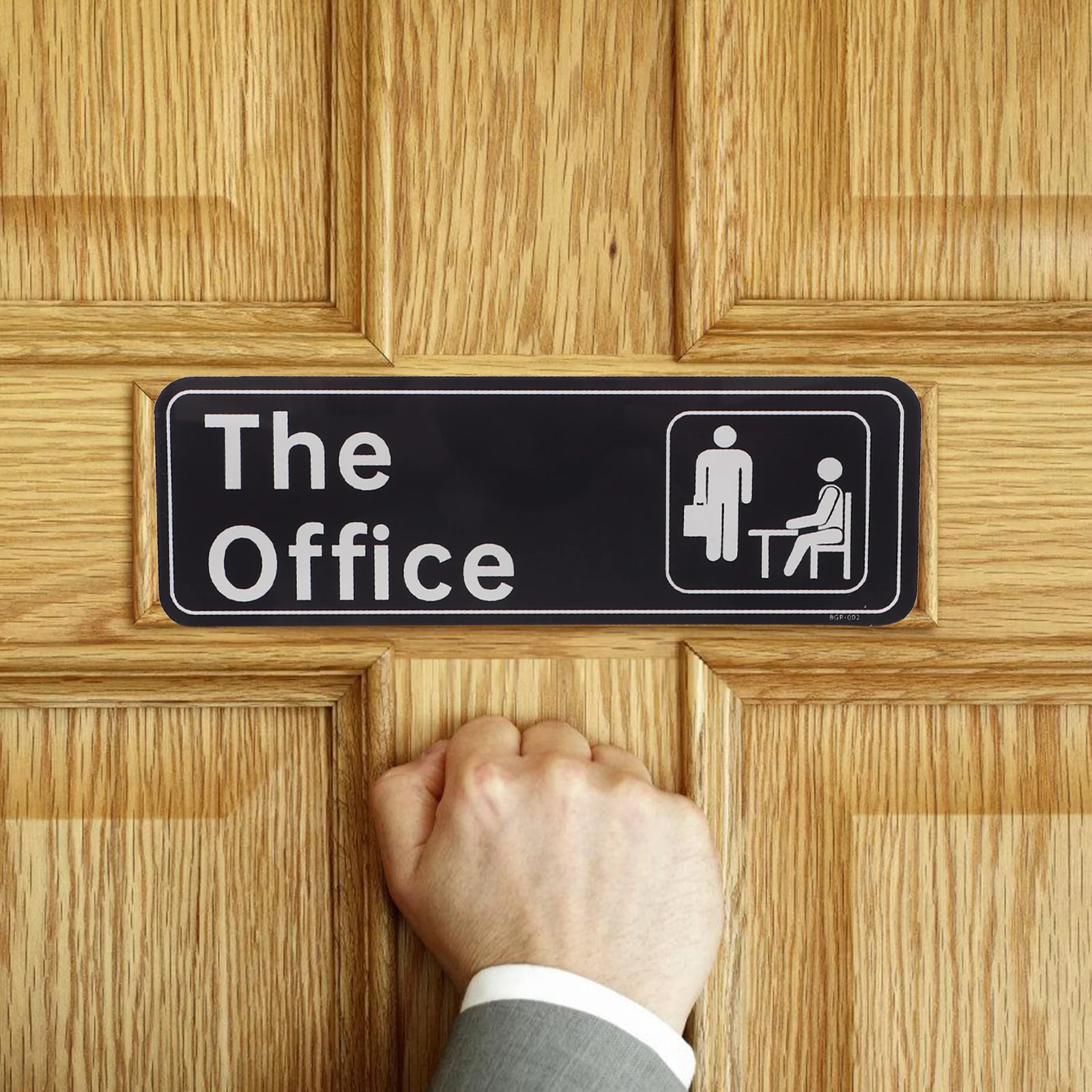 Acrylic Sign For Office Door Simple Style The Office Sign Smooth Edges Easy Installation Wall Mount Adhesive Decorative
