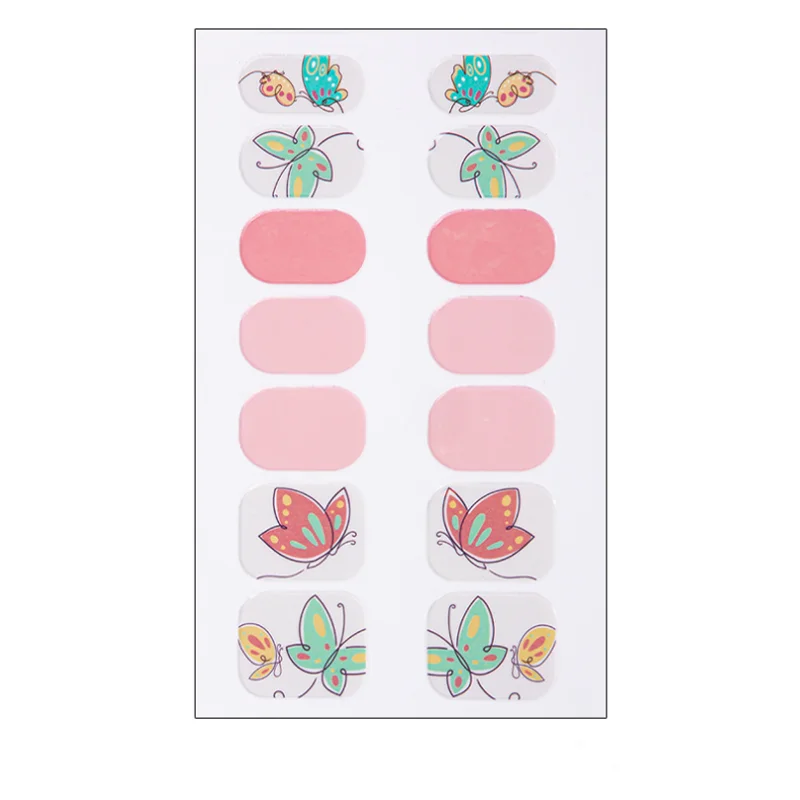 Nuovi adesivi per nail art primaverili Stampa sulle unghie Copertura completa per manicure Smalto Decal Wrap Decorazioni Strumenti per salone da donna Unghie finte