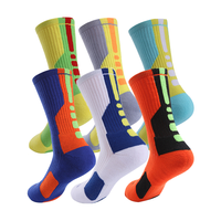 Men's Profession Basketball Socks Thick Cushion Blisters Free Elite Crew Basketball Socks Euro Size 40 45