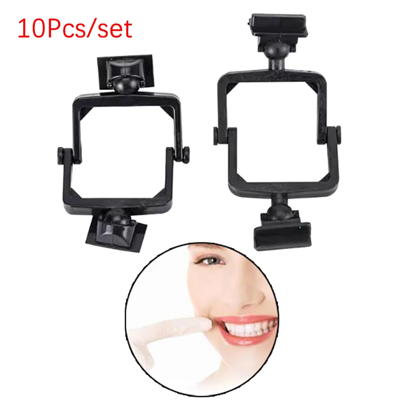 10pcs Dental Articulator Plastic Disposable Articulator Nylon Jaw Frame Black High Neck Low Neck Articulator