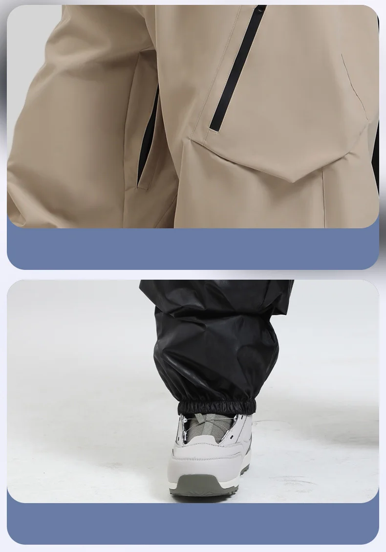 Gsou Snow Herren- und Damen-Snowboardhose, wasserdichte, winddichte Skihose, Thermo-Winter-Arbeitskleidung, lockere Passform, Outdoor-Sportbekleidung – Detail 38
