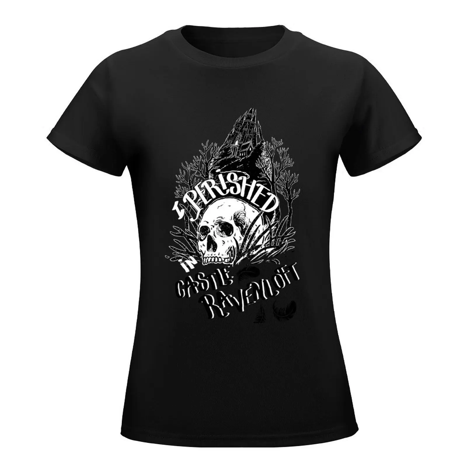 I Perished in Castle Ravenloft T-Shirt summer clothes tops tees animal print shirt for girls Women t shirt