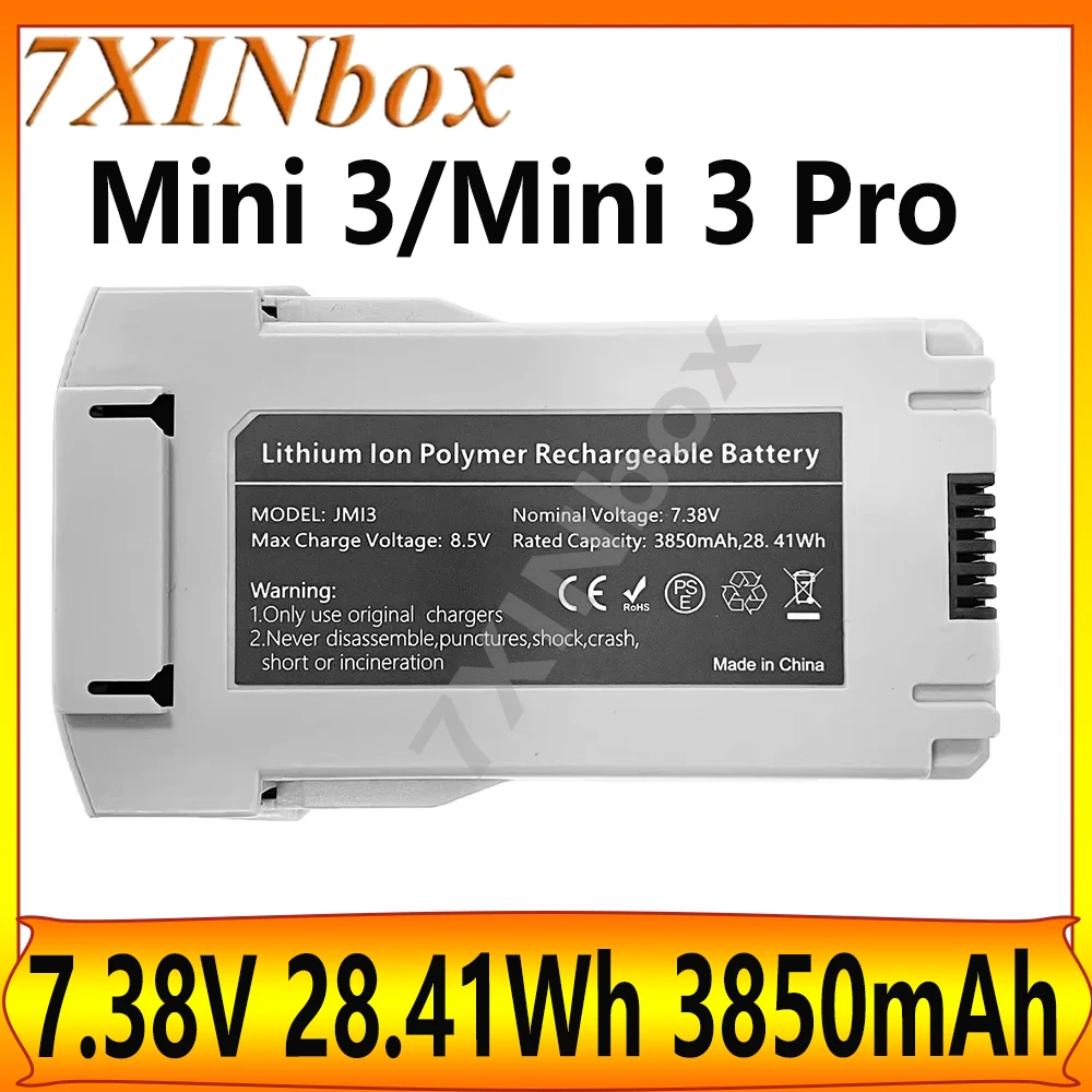 7XINbox For Mini 3/Mini 3 Pro 3850mAh Battery intelligent flight Time 51 Minutes RC Drone Accessories
