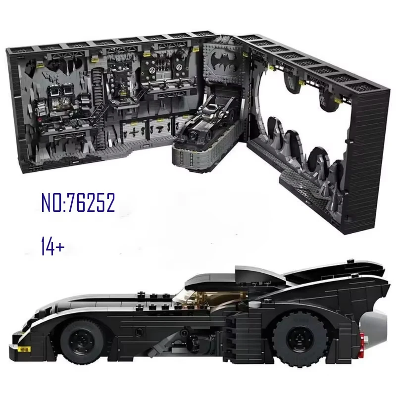 

3981pcs classic movie superhero Batcave Shadow Box Model Assembly Kit Building Blocks 76252 Children Adult Gifts