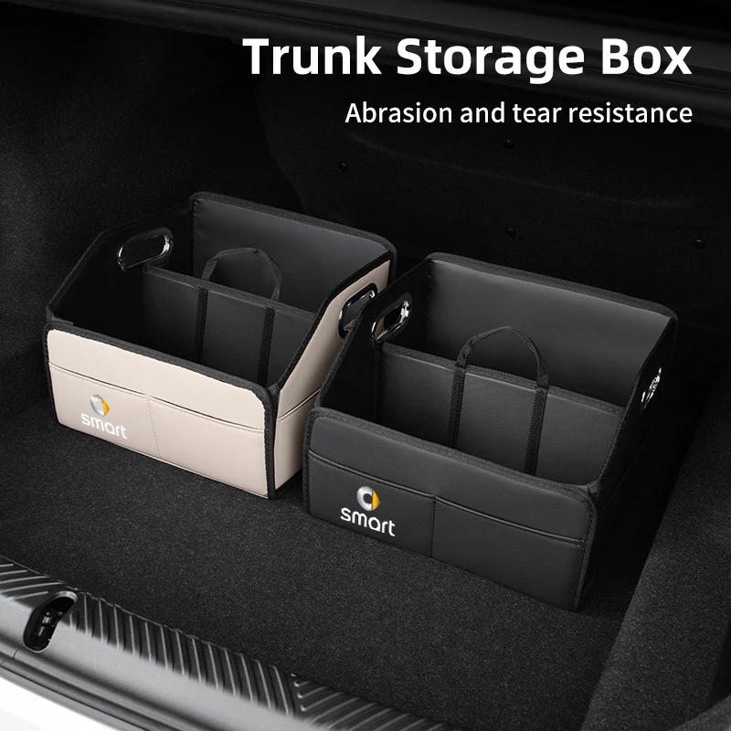 

Portable Open Top Car Trunk Organizer with Handle Foldable For Smart Fortwo 451 450 453 EQ Forfour Coupe Cabrio Crossblade