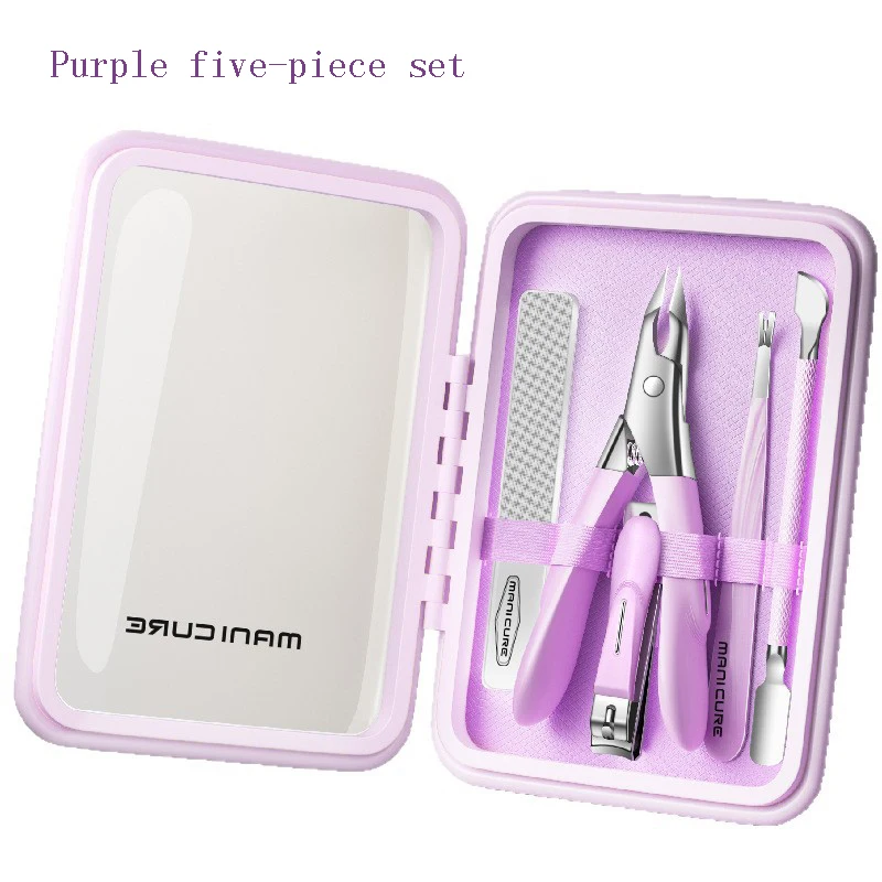 Roestvrijstalen dode huid tondeuse nagelverzorgingsset, adelaarsnaveltang, dode huid tondeuse, nagel trimgereedschapset, nagelknipperset