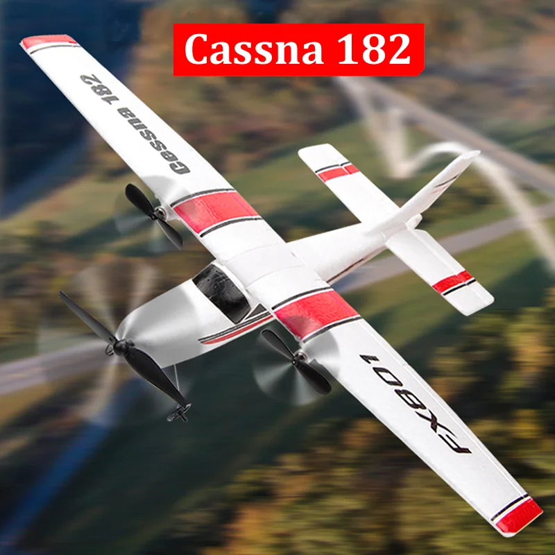 HYRC Beginner Electric Airplane 801 RC Glider RTF Epp Foam Remote Control Plane Kit Aircraf UAV Cassna 182 Toys Gifts