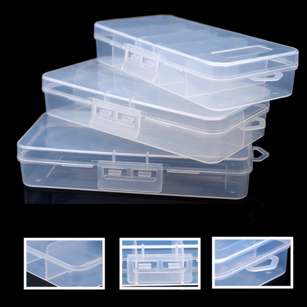 1PC 4 Kind of Portable Fishing Tackle Box Clear PP Plastice Storage Case For Fishing Lures Fish Bait Tools Accessories Pesca