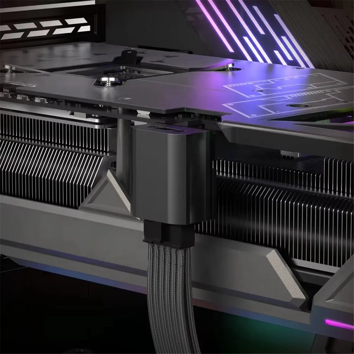 ATX3.0 90 Degree Power Connector DIY 12VHRWR 12+4 Pin Computer Graphics Card GPU Adapter STD for 4090 4080 Black-BCBW