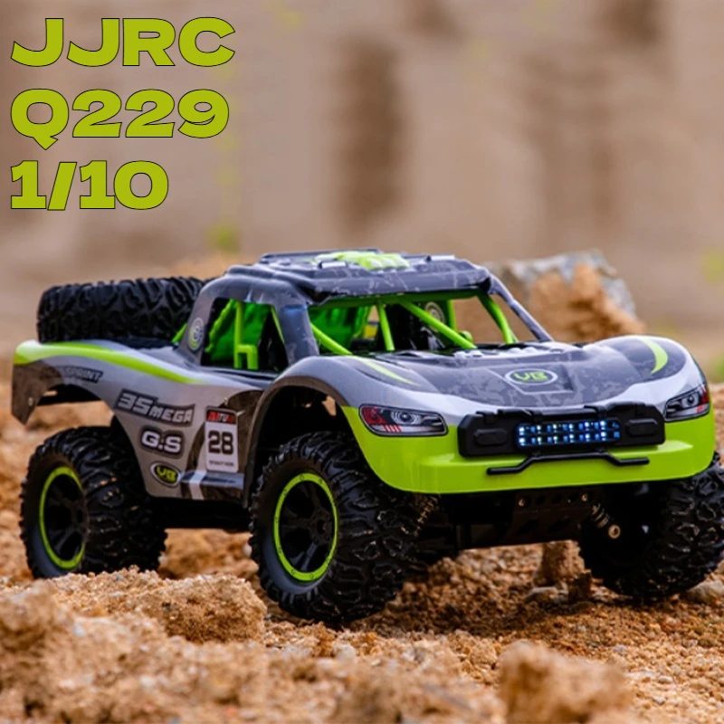 Jjrc Q229 Auto RC fuoristrada in scala 1/10 con motore spazzolato e set di luci Giocattolo per ragazzi Veicolo telecomandato ad alta velocità Regalo di compleanno