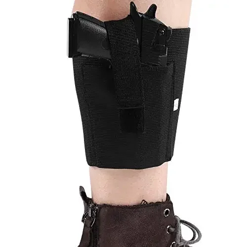 Ankle Holster for Concealed Carry Fits: SIG P365, Glock 43 26 19, Ruger LCP LC9, Springfield Hellcat XDS, M&P Shield 9mm . 380