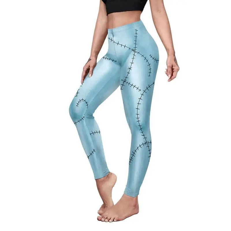 Pantalones Cisas con estampado digital de Halloween para mujer Pantalones largos Fibra de poliéster 95% Otro material 5% Base para mujer...