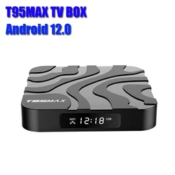 2023 T95 MAX Android 12 TV BOX 6K Smart Android TV BOX Allwinner h618 Dual Band Wifi 5G 1080P BT 6K Media Player Set Top BOX