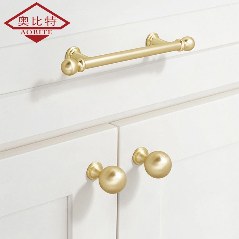 Gold Kitchen Closet Handles Dresser Furniture Handle Vintage Drawer Cabinets Knobs Handles Door Pulls Cupboard Wardrobe Handles