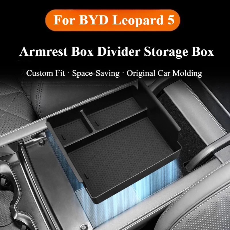 

For BYD Formula Leopard 5 2023-2025 Car Armrest Box Storage Car Storage Box Organizer Box Accessory