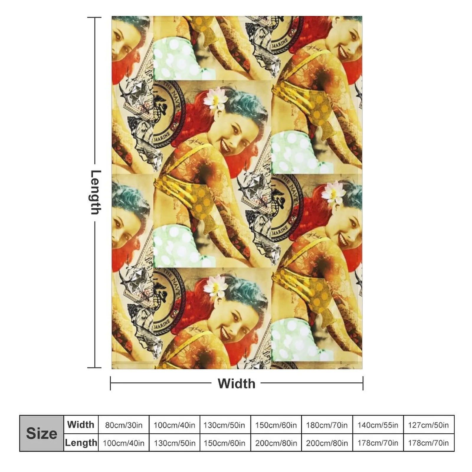 Rockabilly Vintage Pinup - Cassie Throw Blanket Designers Moving Blankets