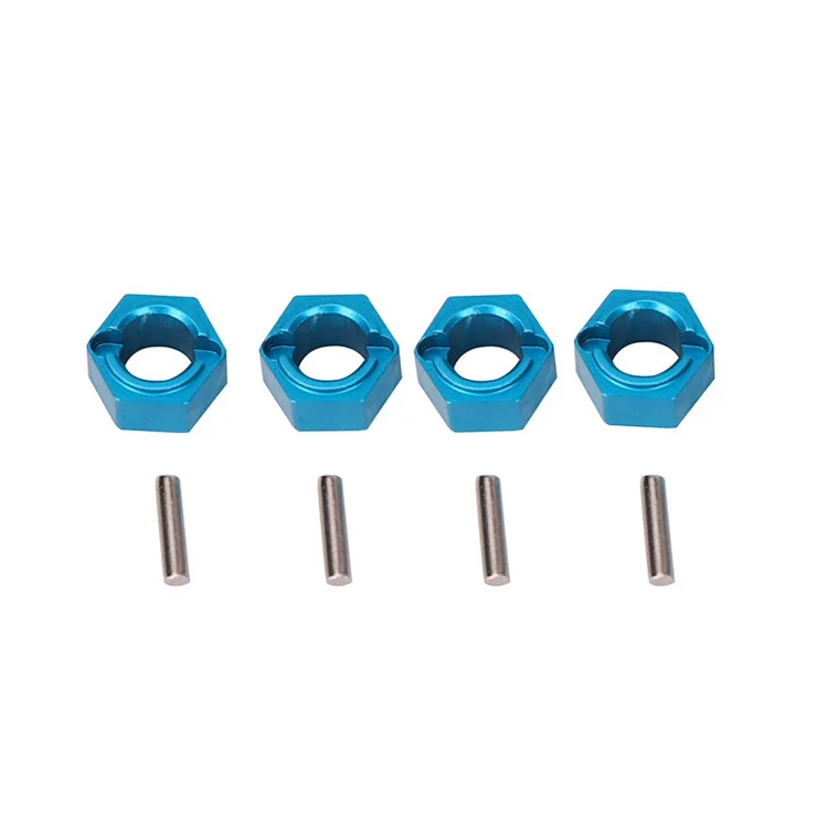 Quality A949-11 Aluminum Hexagon Wheel Hex Seat Mount Hub Pins 7mm Upgrade Parts for Wltoys 1/18 A949 A959 A969 A979 K929 RC Car