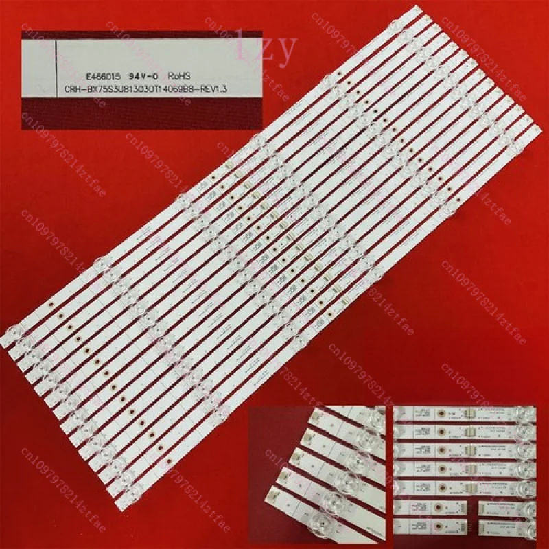 

LED Backlight bar(14)For Hisense SVH750A76 75R6E3 75H6570G 75E3D 75H6510G 75A6G