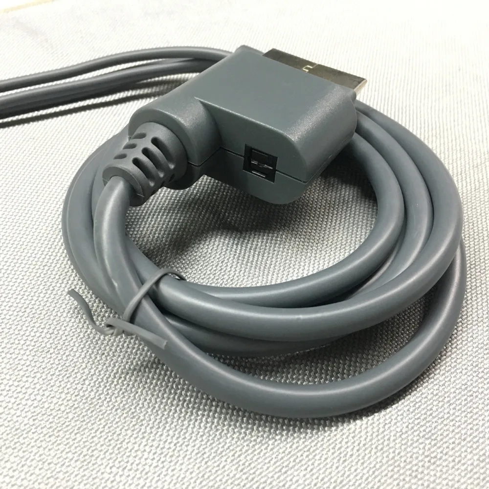 30pcs High Quality HD VGA + 2 RCA Cable Slim Video Audio AV PC Monitor VGA Cable For Xbox360 /S