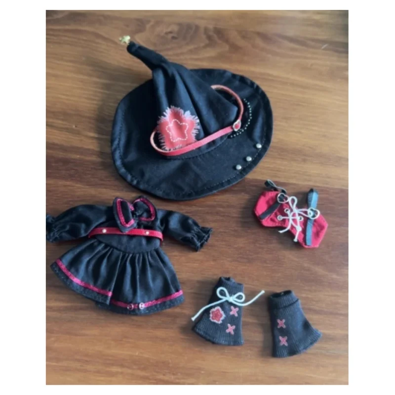 Traje de mago de fantasía Bjd, ropa Ob11, 12 puntos, Ufdoll Body9 Gsc, muñeca temática de Halloween, regalos de adorno de Halloween