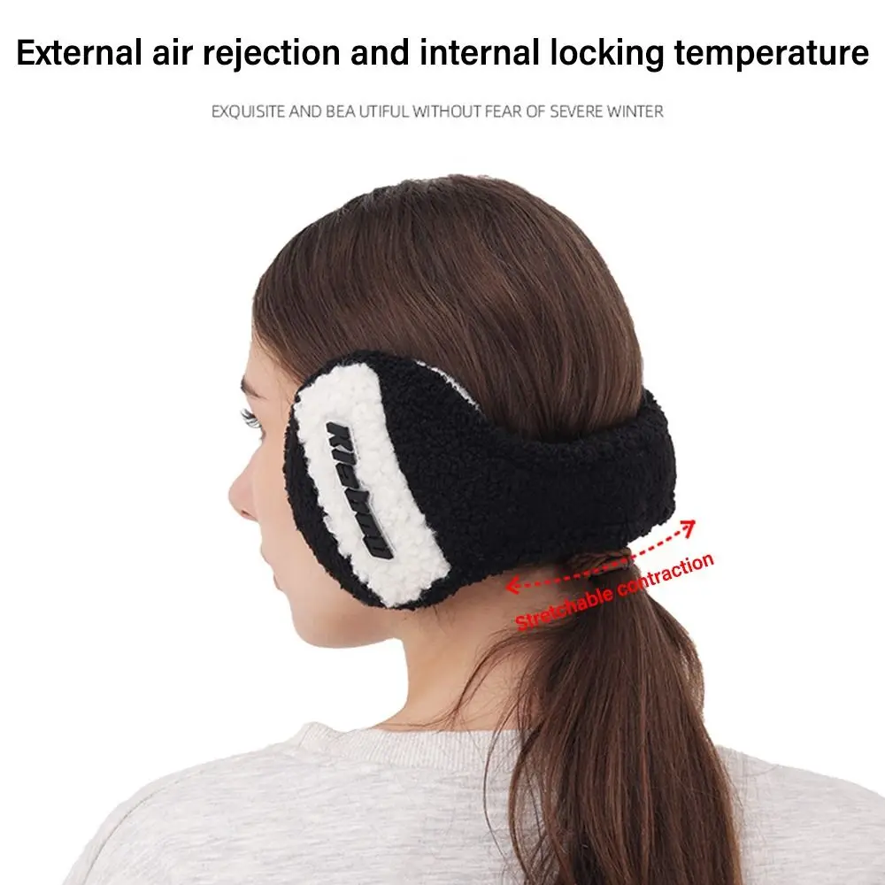 Unisex Warm Fleece Earmuffs Soft Furry Ear Warm Protector in Cold Weather Winter Outdoor Ear Warmer Adjustable Wrap Ear Muffs