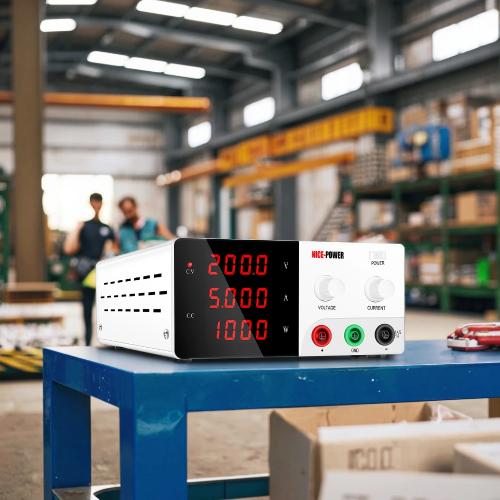 KUAIQU 200V 5A 2000W Adjustable DC Single Output Power Supply R-SPS2005 Mobile Variable Maintenance Input Voltage 220V