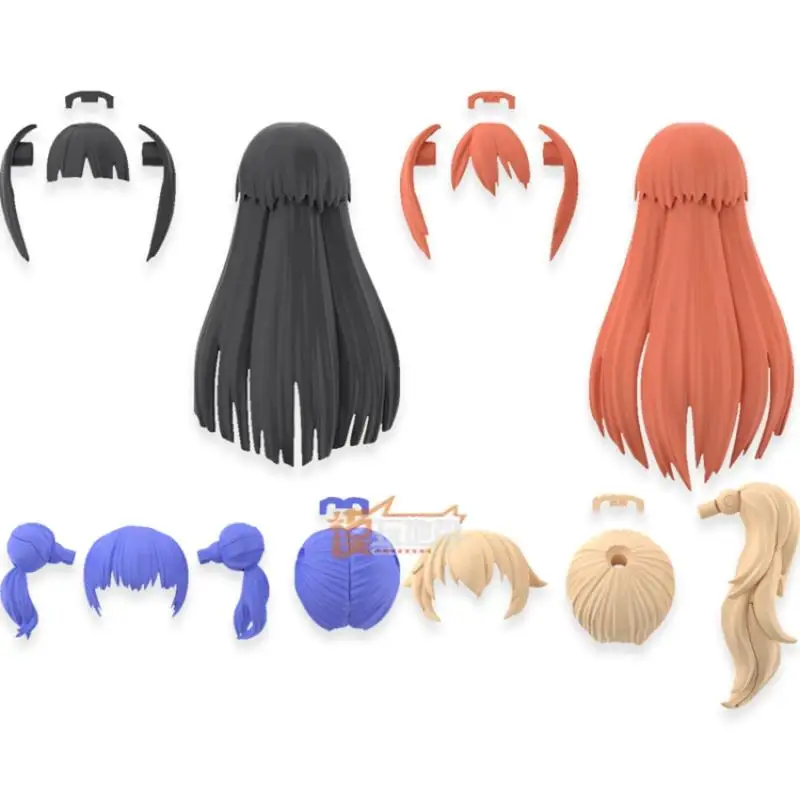 Bandai-Anime Action Figure Toys para Crianças, Estilo de Cabelo Peças Vol.3, Preto, Vermelho, Roxo, Amarelo, Meninos, Meninas, Presentes, Original, Opção 30MS