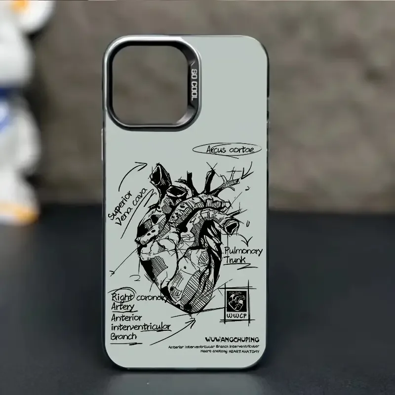 Heart pattern IMD phone case suitable for Iphone15/14/13/12/11 Plus/Pro/ProMax/XR/XSMax/XS/7/8Plus full coverage