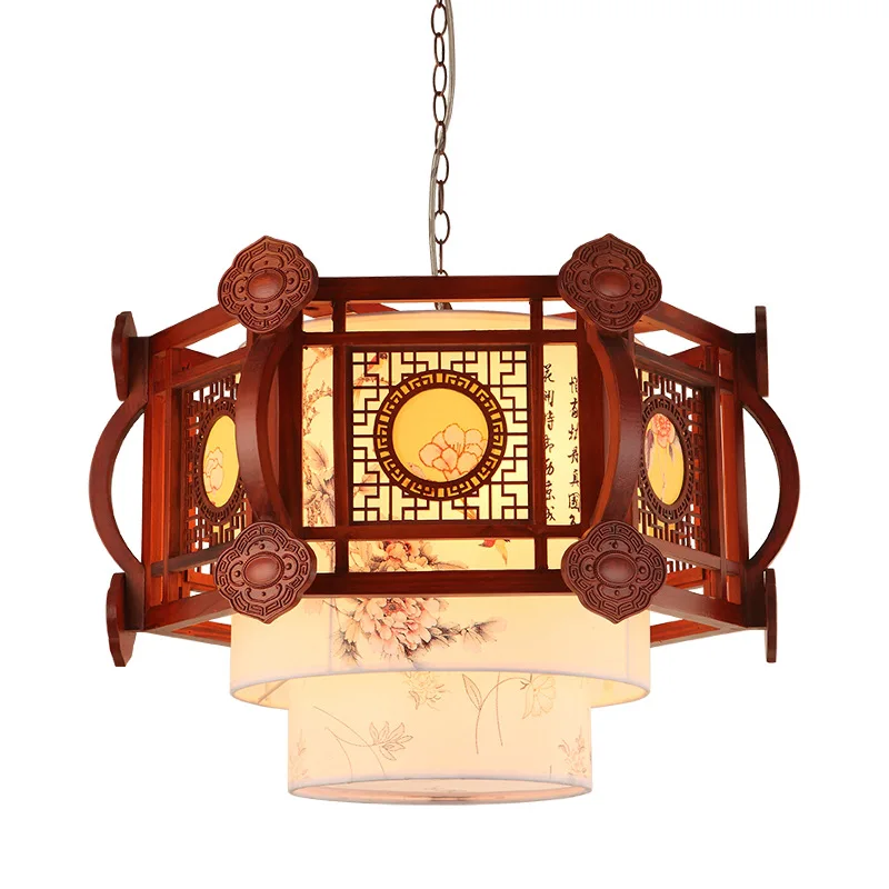 Wood Classical Restaurant Balcony Tea House Hotel Living Room Box Project