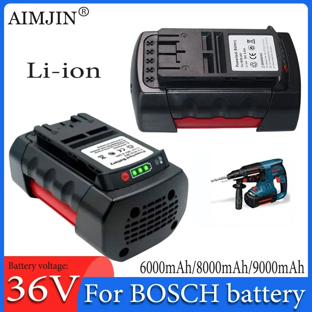 

For Bosch 36V 6.0Ah/8.0AH/9.0Ah Li-ion Replacement Battery D-70771 2607336003 2607336108 BAT836 BAT840 BAT810 Power Tool Battery